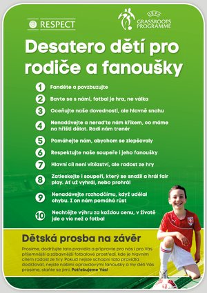 Desatero pro fanoušky a rodiče